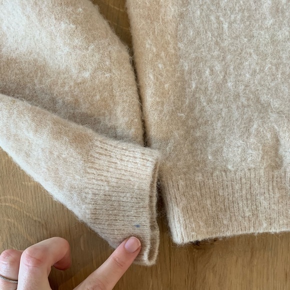 And Other Stories wool blend vneck cardigan, small - Picture 5 of 16